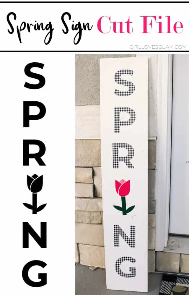 Spring Sign Cut File