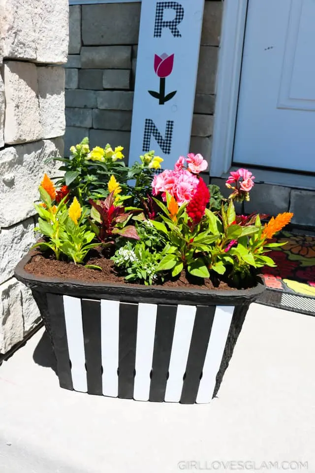 Striped Planter Box