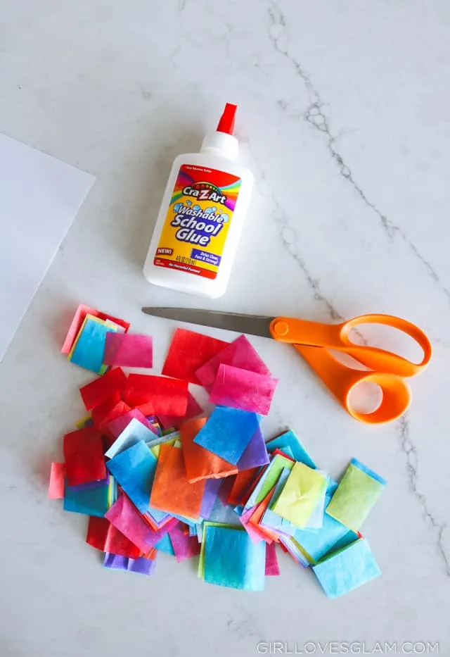 Tissue Paper Kid Activity