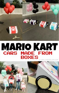 Mario Kart Cars Made From Boxes