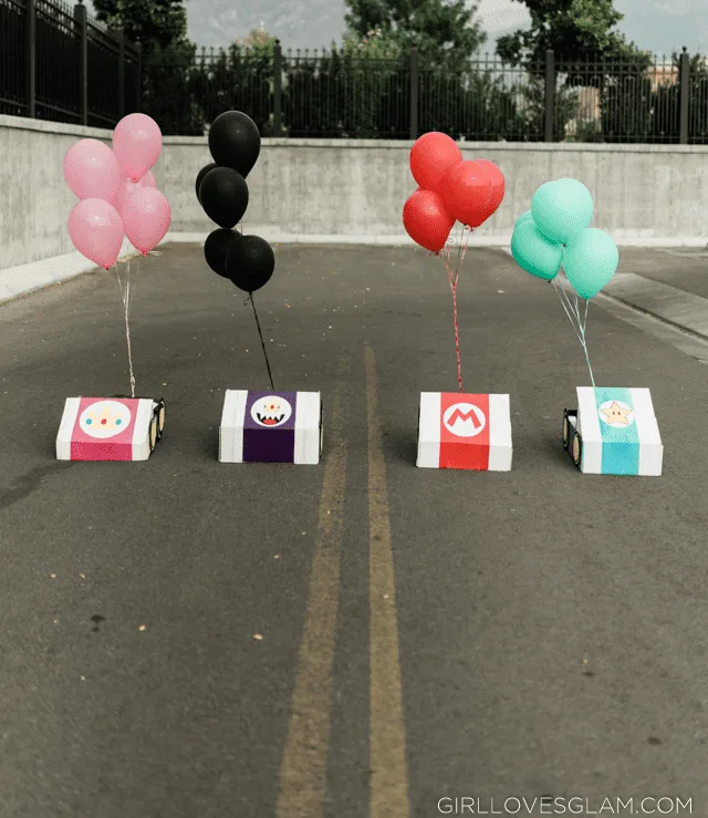 Mario Kart Cars with Balloons