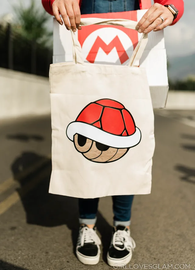 Mario Kart Red Shell Trick or Treat Bag