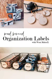 Wood Burned Organization Labels