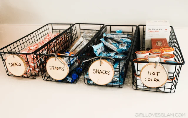 Wood Burned Organization Bins