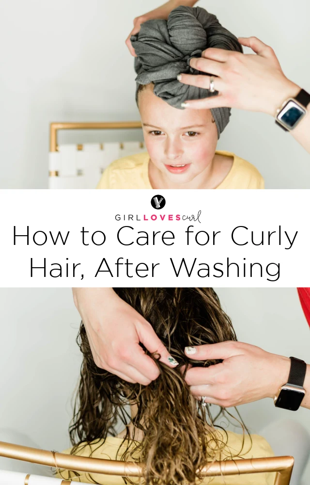 How to Care for Curly Hair, After Washing