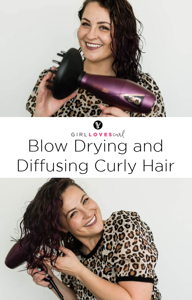 Blow Drying and Diffusing Curly Hair