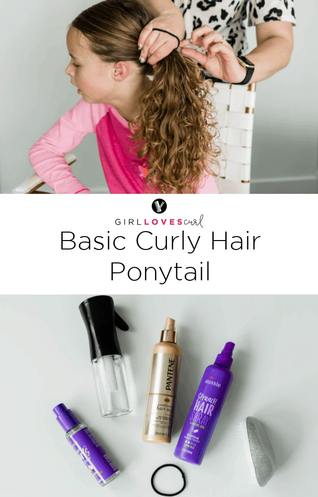 Basic Curly Hair Ponytail on girllovesglam.com