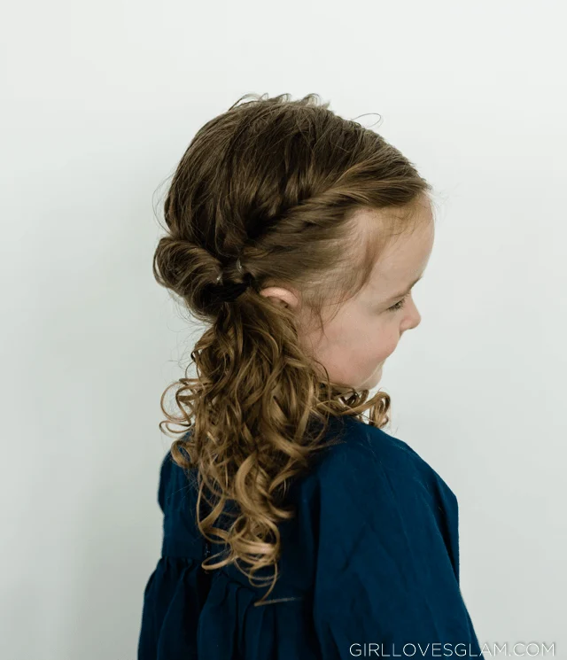 Curly Twisted Ponytail Hairstyle