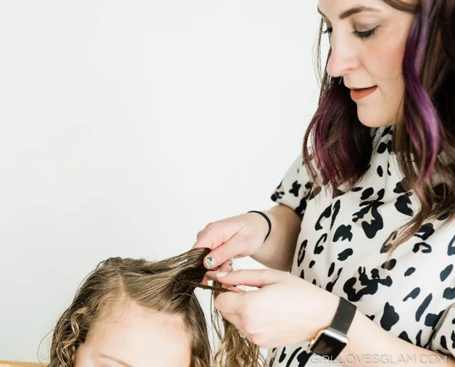 Rope Braid in Curly Hair