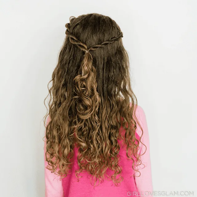 Rope Braid Curly Hairstyle