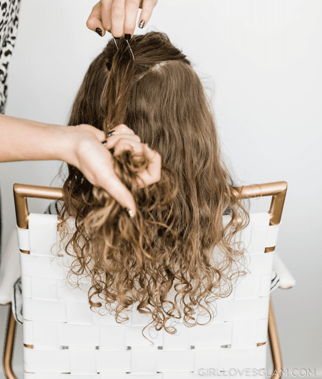 Easy curly hairstyle