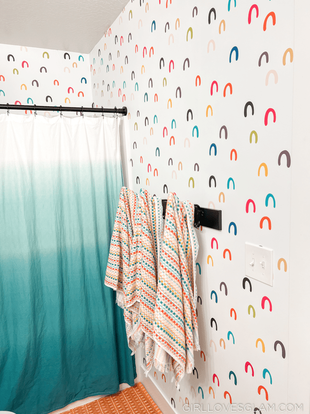 Colorful Bathroom Makeover