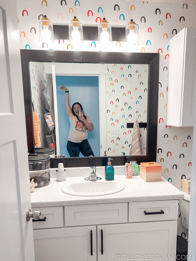 DIY Framed Bathroom Mirror