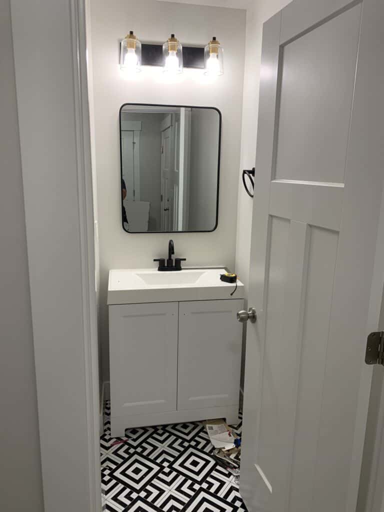 Builder Grade Bathroom Upgrade