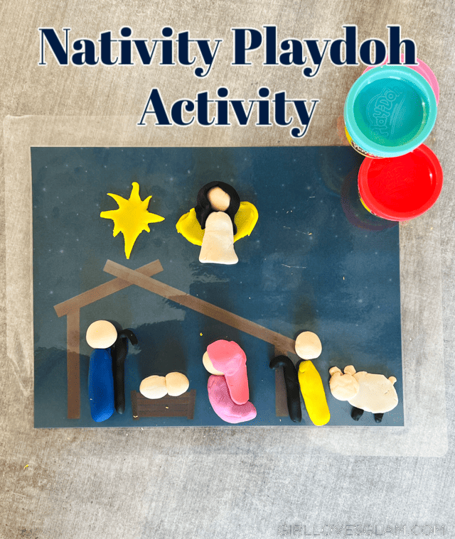 Nativity Playdoh Activity - Girl Loves Glam