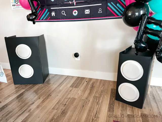 Faux Speaker Decorations