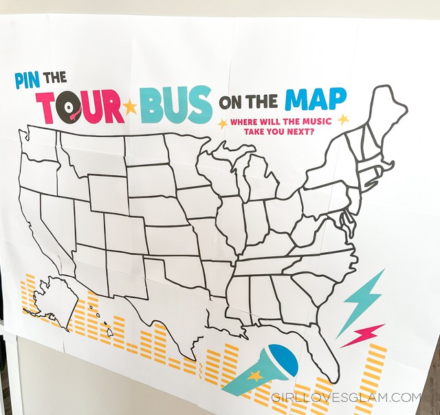 Pin the Tour Bus on the Map